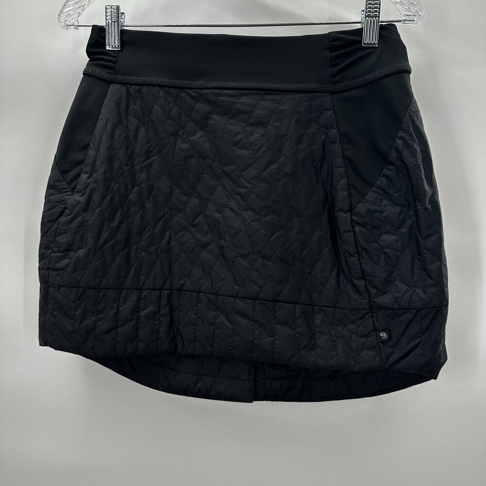 Mountain Hardwear Skirt Womens Small Black Quilted Pull on Active Pocket Trekkin